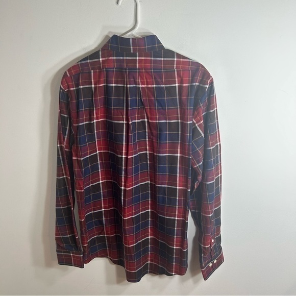 Brooks Brothers Regent Plaid Button Down Shirt Large Red Blue Men’s - Picture 5 of 8
